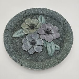 3D Round Circle Round Garden Floral Thick Resin Wall Decor Indoor Outdoor
